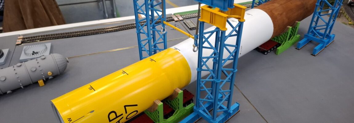 Sarens Hubgerüst für Monopiles